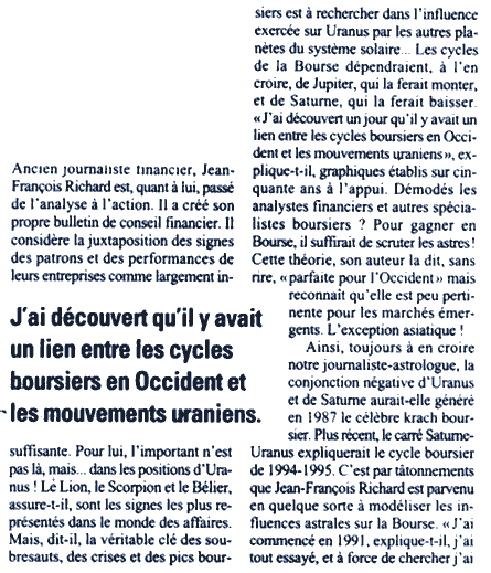 Le Nouvel économiste Janvier 1999